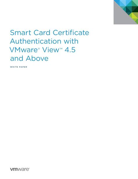 vmware horizon smart card or certificate authentication is required|Known Issues with Smartcard Authentication and Horizon View .